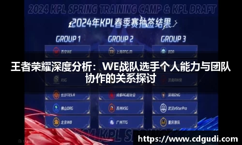 王者荣耀深度分析：WE战队选手个人能力与团队协作的关系探讨